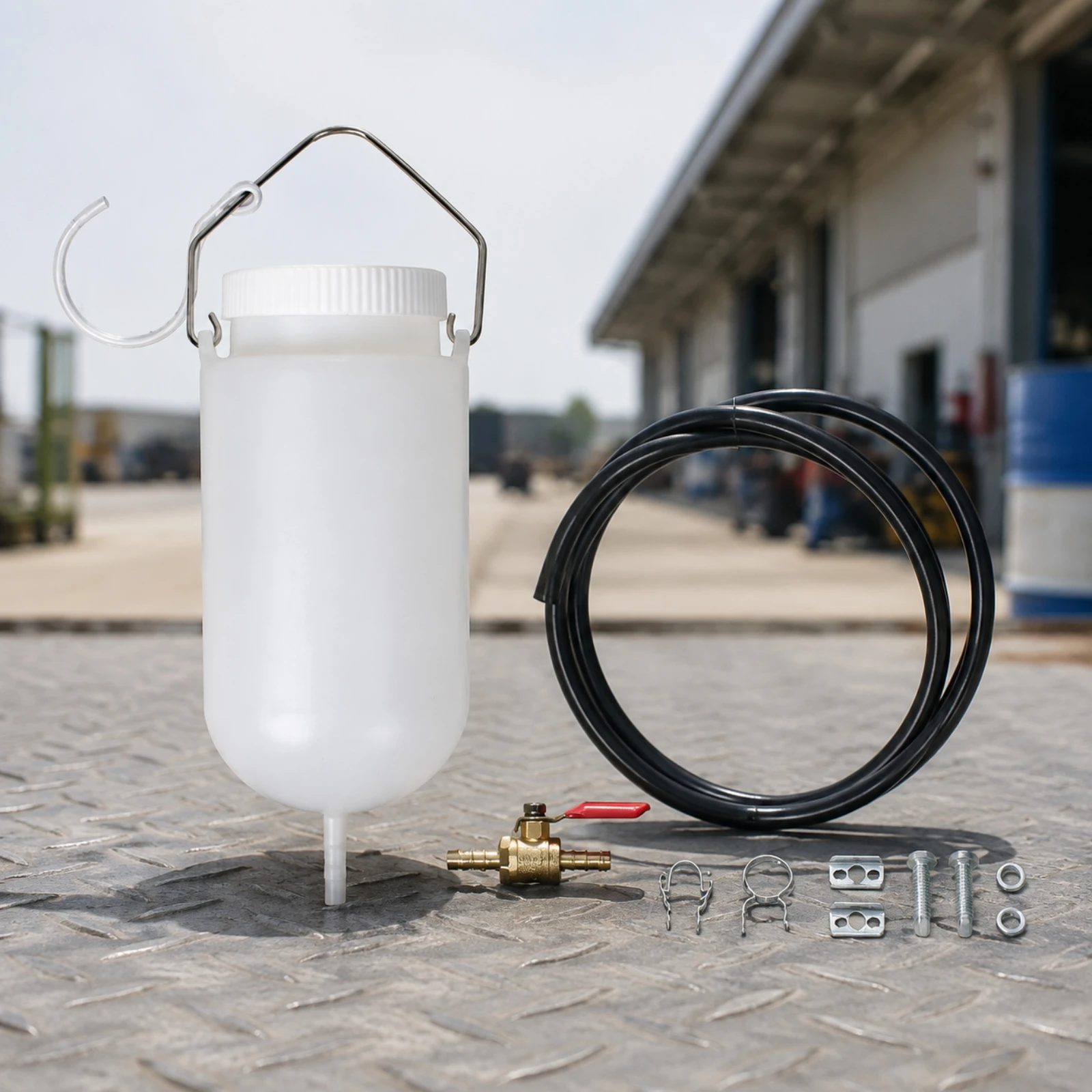 Motorcycle Auxiliary Fuel Tank 1L Carburetor Tuning Fuel Tank Portable Long-Lasting for Garage Servicing