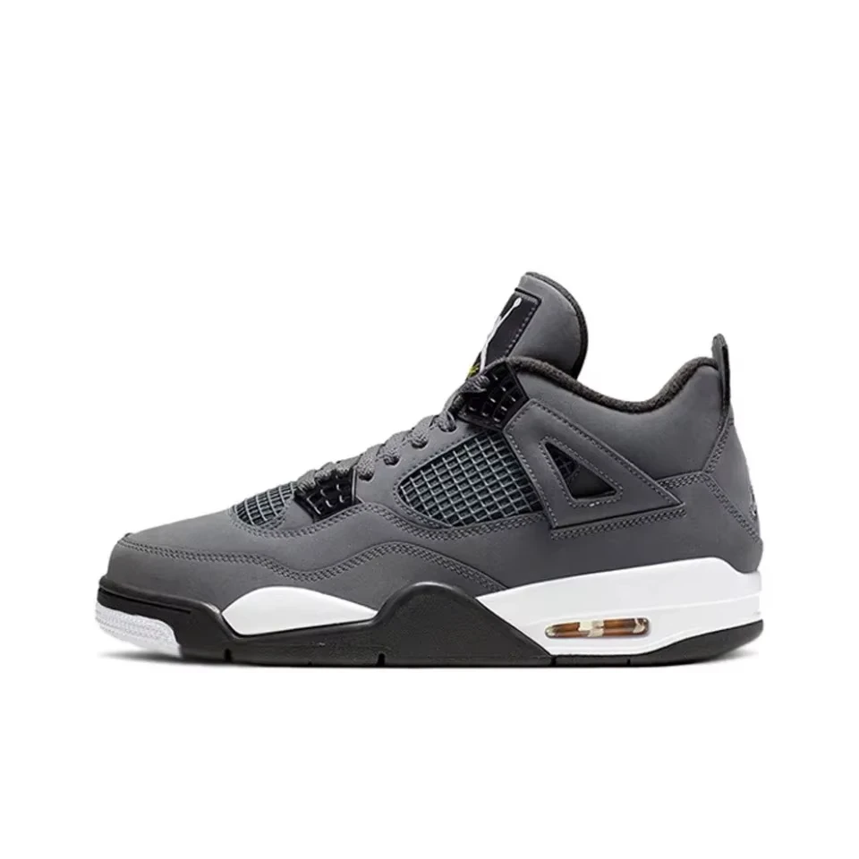 

Air Jordan 4 Retro Anti-Slip Wear-resistant Retro Basketball Shoes Black And Red Men's Shoes 308497-007