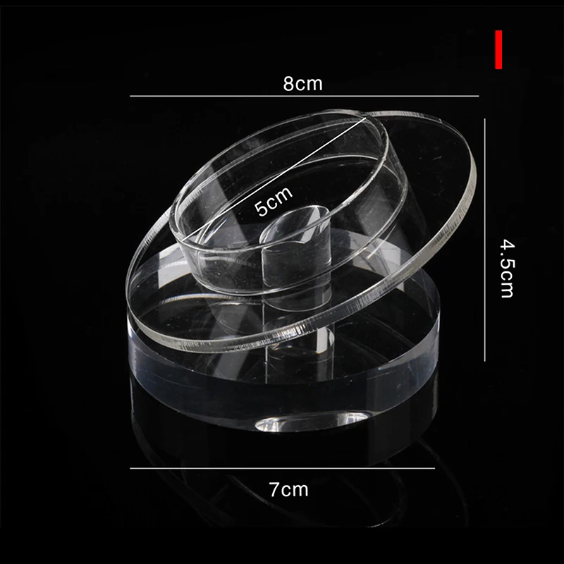 1Pcs Clear Jewelry Bracelet Display Holder Bangle Organizer Rack Acrylic Bracelet Display Collar Stand Holder Practical Use Tool