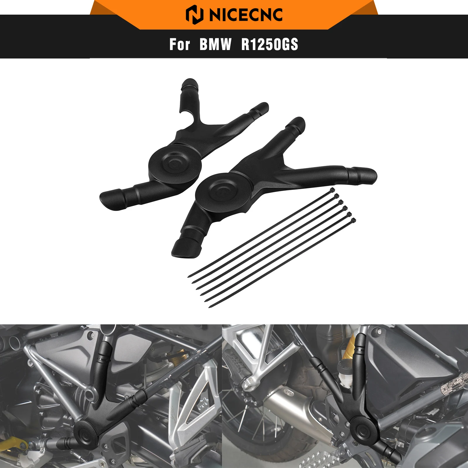 

For BMW R1200GS R1250GS Frame Protector Panel Guard R 1250 GS 2018-2023 R1250GS Adventure 2018-2024 R1200GS/Adventure 2016-2018