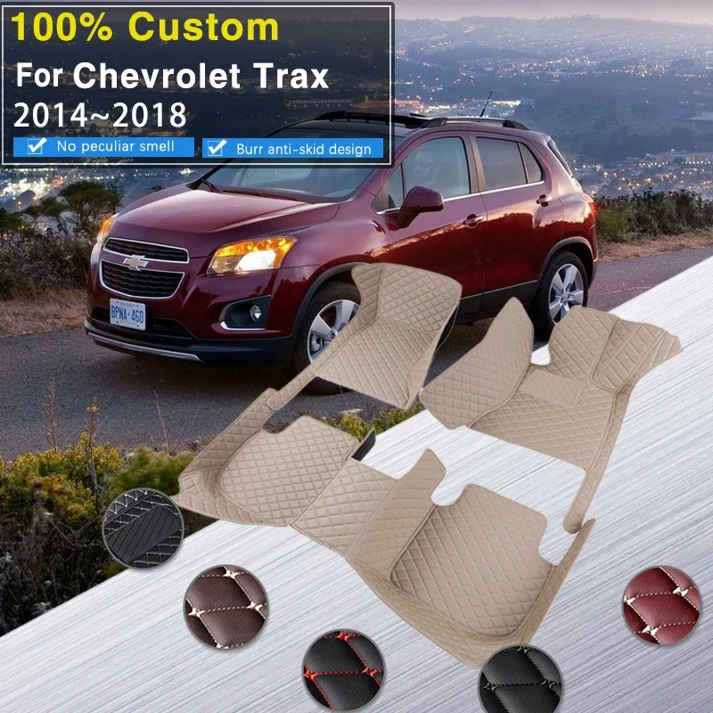 

Quality RHD Car Mats For Chevrolet Holden Trax U200 2014~2018 Chevrolet Tracker Non-slip Anti-dirt Pad Carpets Leather Mat Car A