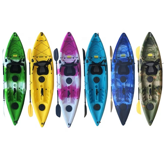 Hot Sell Fishing Kayak Plastic Single Paddle Canoe Sit on Top Cheap Price Touring Kayak for Sale 25 Ningbo Kano Support 2 Years