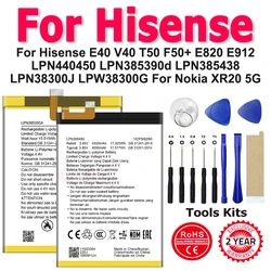 XDOU 노키아 XR20 5G 용 배터리, Hisense E40 V40 T50 F50 + E820 E912 LPN440450 LPN385390d LPN385438 LPN38300J LPW38300G
