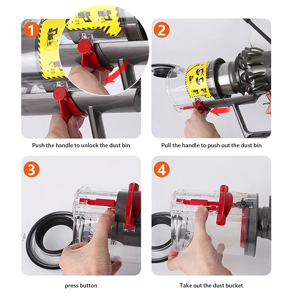 Wiadro na kurz nadaje się do odkurzacza Dyson V10 SV12 V11 V15 SV14 SV15 SV22 Pojemnik na kurz Odkurzacz Akcesoria zamienne