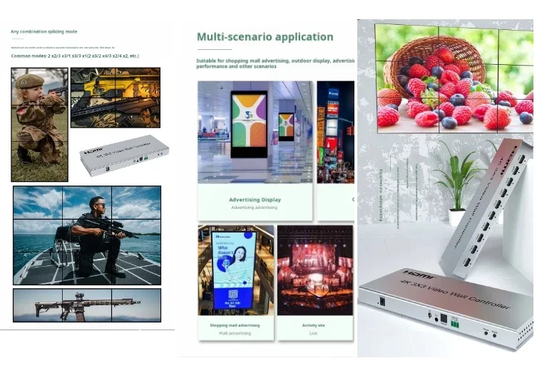 الاستخدام المنزلي 4K 3x3 HD فيديو جهاز الربط تحكم 1-Way المدخلات 9-Way الناتج الخائن محولات عالية الوضوح التلفزيون الربط #5