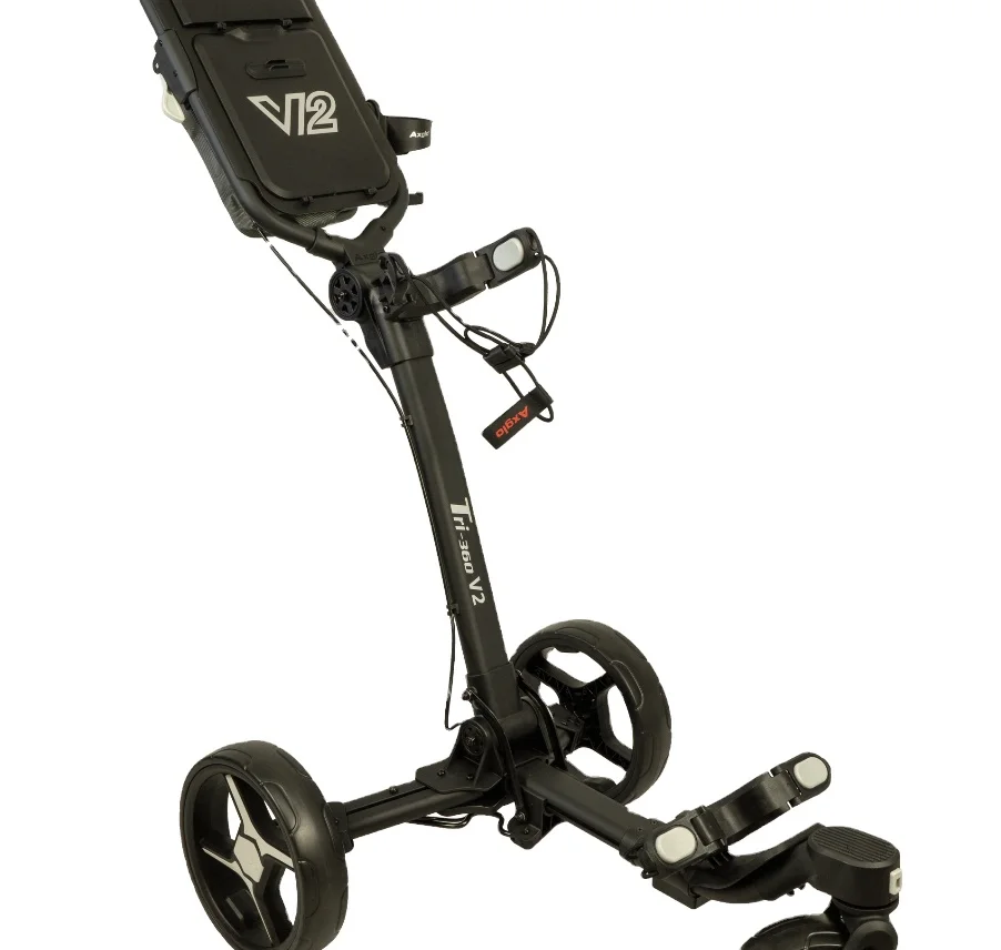 

3-Wheel Lightweight Hand Push Golf Cart Easy Foldable New Design Low Price Golf Trolley With Umbrella Holder
