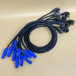 10pcs EU US Plug AC Power Cable Powercon Connector Stage Light Beam Moving Head Mobile Stage DJ Wedding 1Meter Power Source Line