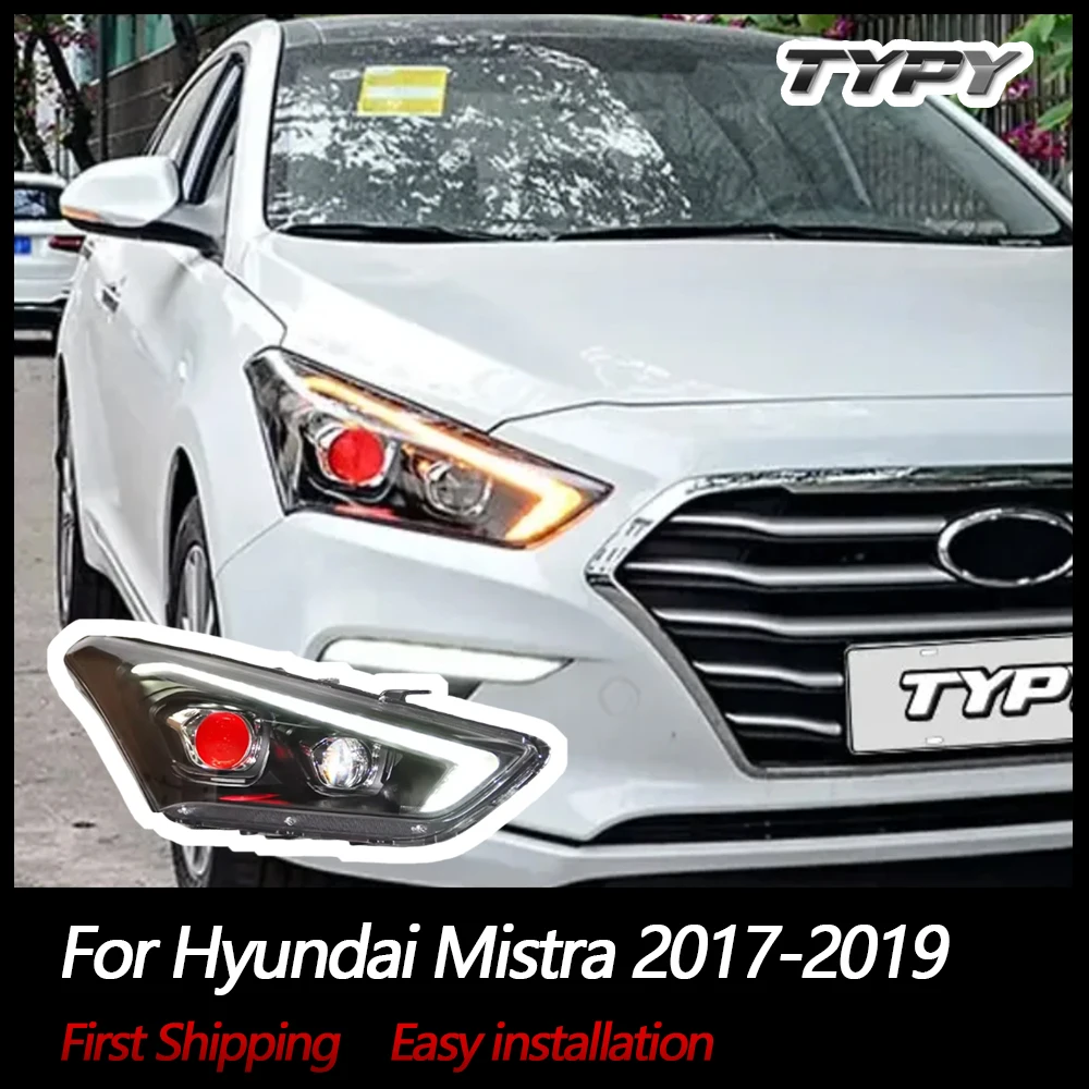 

TYPT Car Headlights for Hyundai Mistra 2017-2019 LED Car Lamps Daytime Running Lights Dynamic Turn Signals Car Accessories