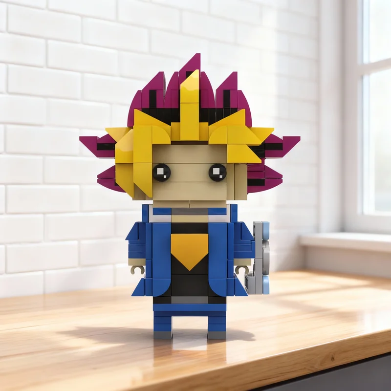 

263pcs MOC Yugi Muto Yu Gi Oh Brickheadz Model Building Blocks Architecture Creative Toy Christmas Gifts Idea Education Brick