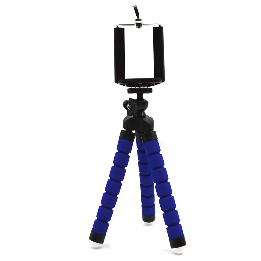 Celular Flexível Polvo Esponja Tripé, Clip Stand, Suporte, Mini, Câmera, Novo