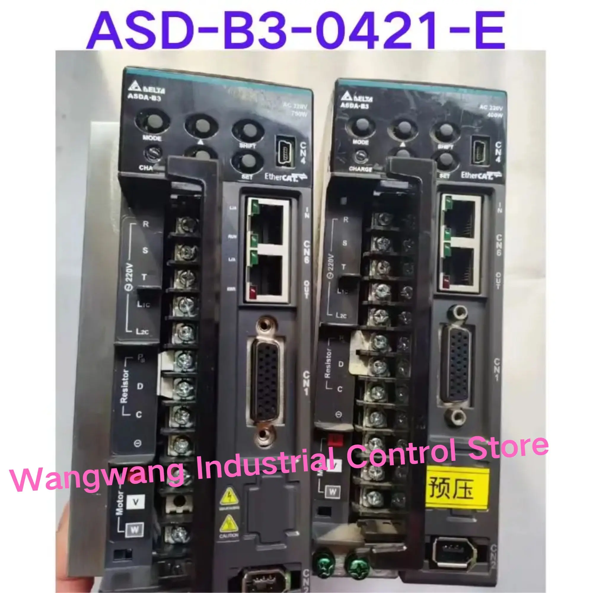 Second-hand test OK , 400w  servo drive ASD-B3-0421-E