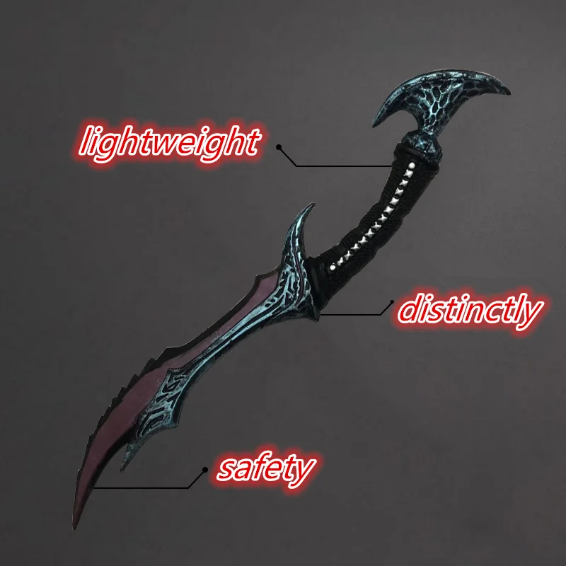 Cosplay 1:1 Skybreaker sword Melee hammers War Beast Elf Sword Weapon Dragon Scale Sword Role Playing Cos Safety PU Weapon Toy