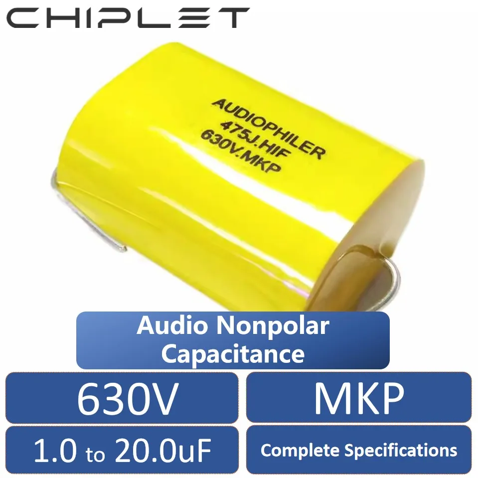 630V Axial Audio Nonpolar Capacitance MKP 5% (J) 1uF 1.5uF 2.2uF 3.3uF 4.7uF 5.6uF 6.8uF 8.2uF 10uF 15uF 20uF 105 206 Capacitor