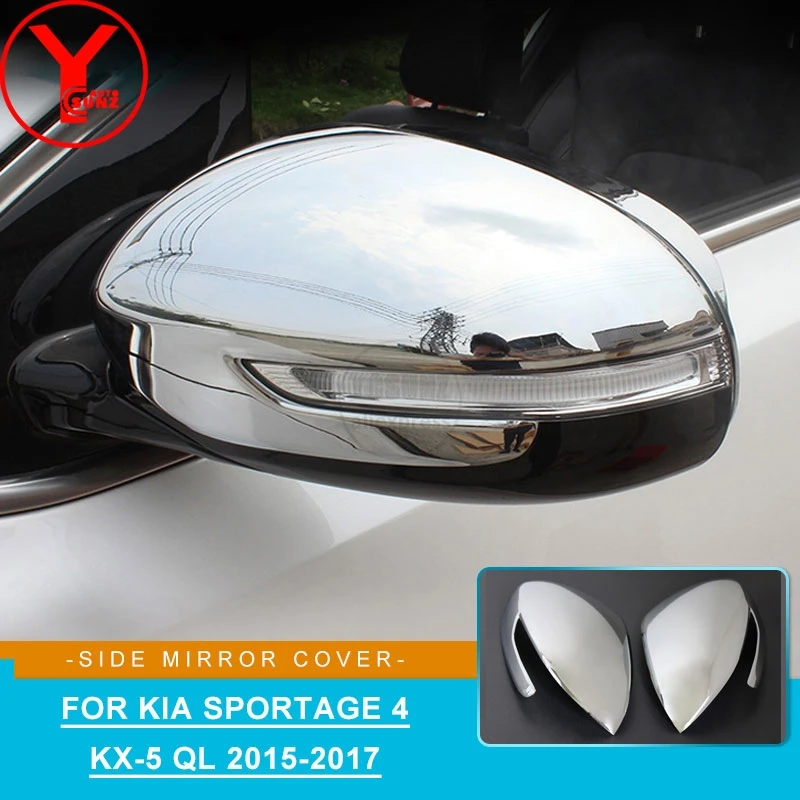 Rear View Mirror Cover For Kia Sportage 4 ql kx5 2015 2016 2017 2018 Parts Car Door Mirror Cover For Kia Sportage Accessories