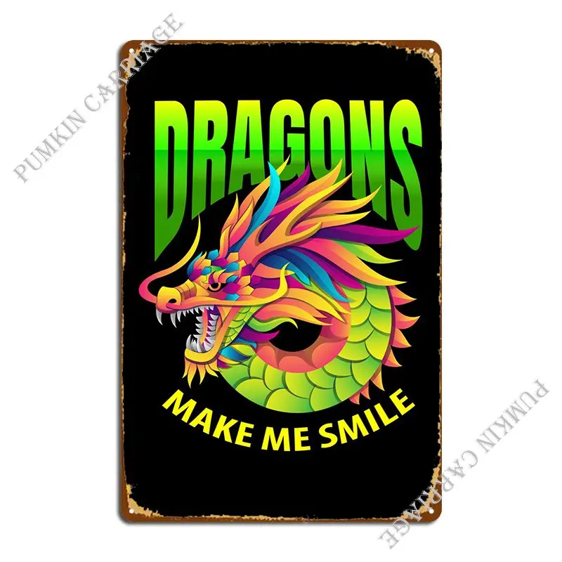 

Dragon Shirt Gift Idea Metal Plaque Pub Garage Party Club Living Room Tin Sign Poster