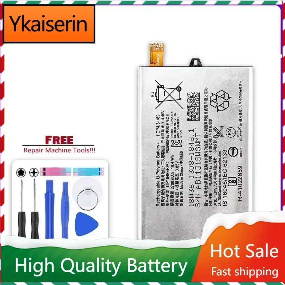

High Quality LIP1648ERPC 2700mAh Replacement Battery for Sony Xperia XZ1 Compact XZ1 Mini 4.6" G8441 Batteries + Free Tools