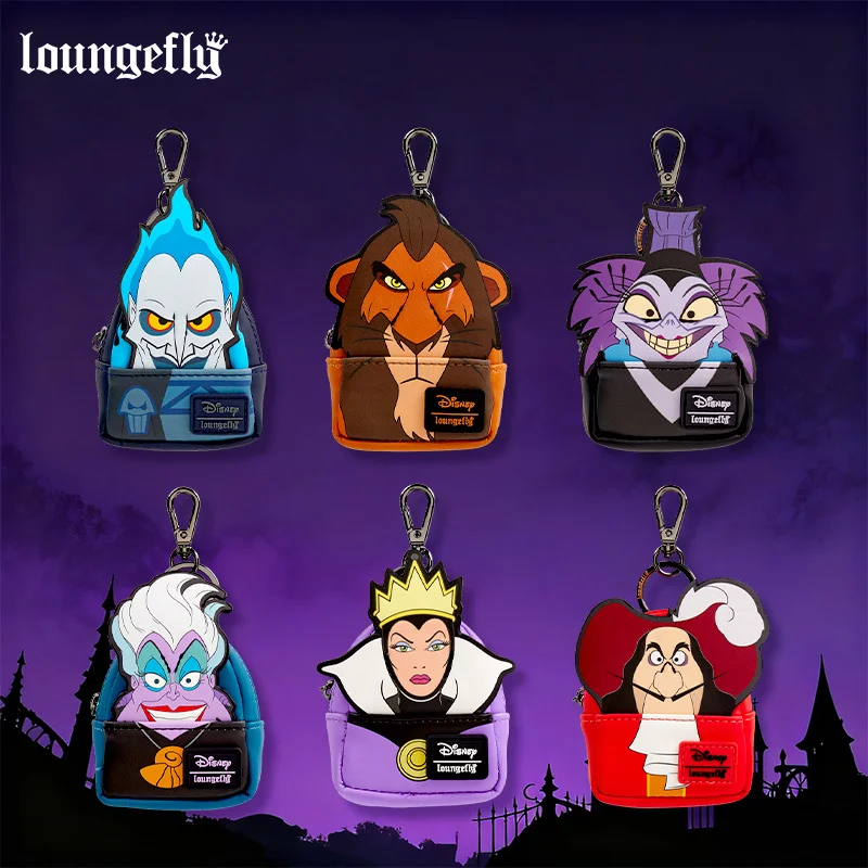 

Loungefly villain периферийная глухая коробка, сумка, подвесной брелок, подвеска, сумка для наушников, женская сумка для ключей от машины, женский праздничный подарок