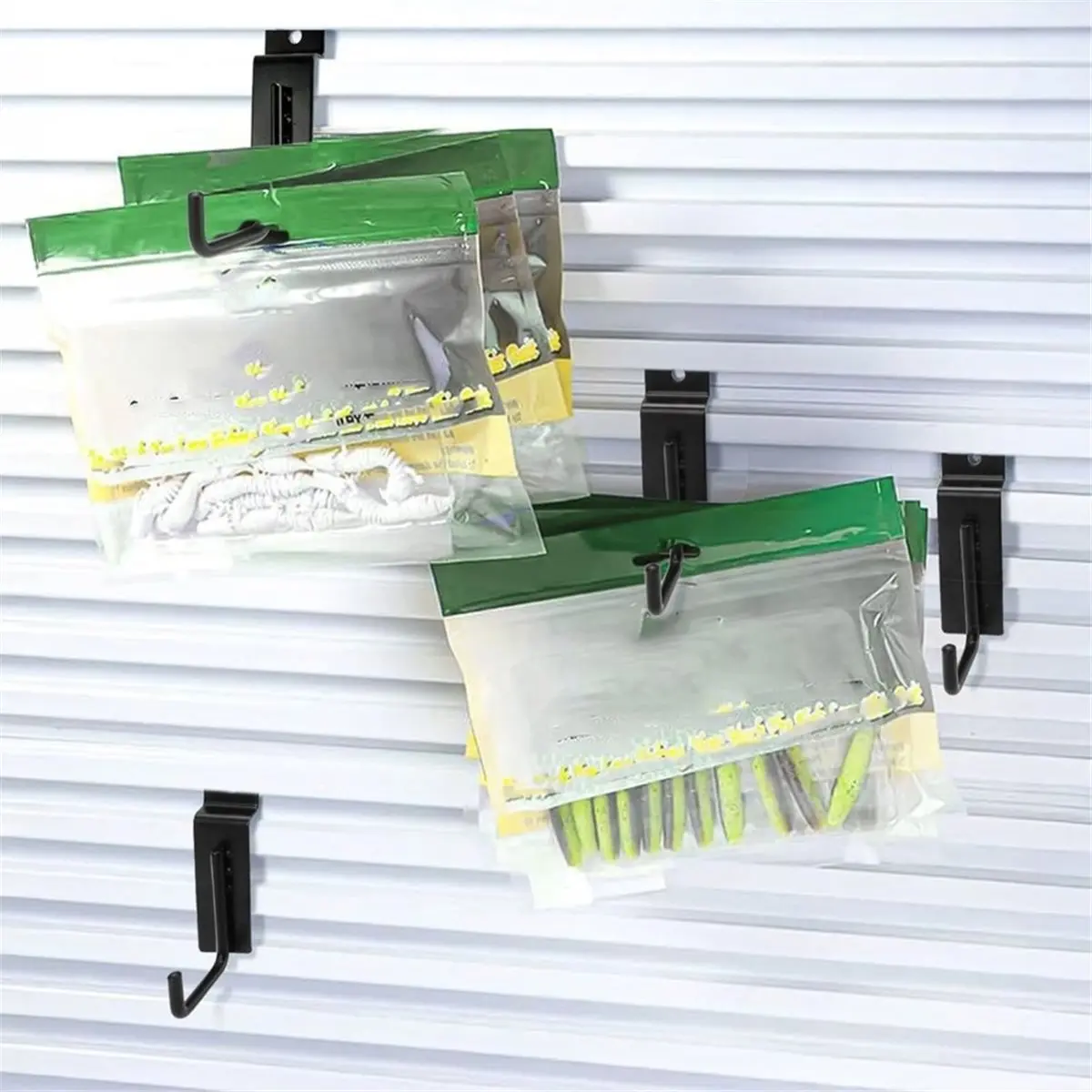 20 Pack SlatwalSingle J Hooks, Metal Garage Wall Storage Hangers for Hand Tools, Cords, Keys, Bags and Accessories