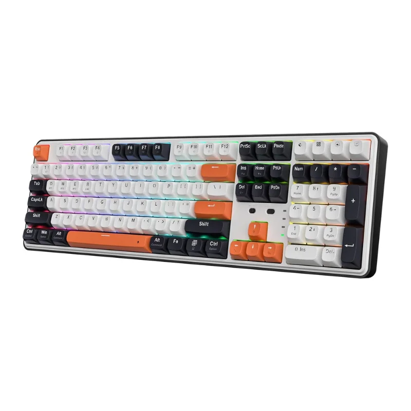 Redragon K689 PRO Wireless Gasket RGB Gaming 104 Keys + Extra 4 Hotkeys Hot-swappable Mechanical Keyboard, Mint Mambo Switch