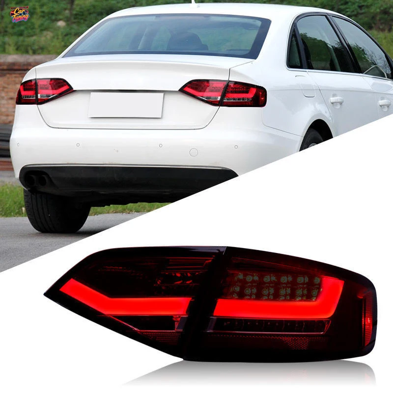 

Подходит для модификации задних фонарей Audi A4L 09-12 с LED-подсветкой, дневными ходовыми огнями, стоп-сигналами и противотуманными фарами.