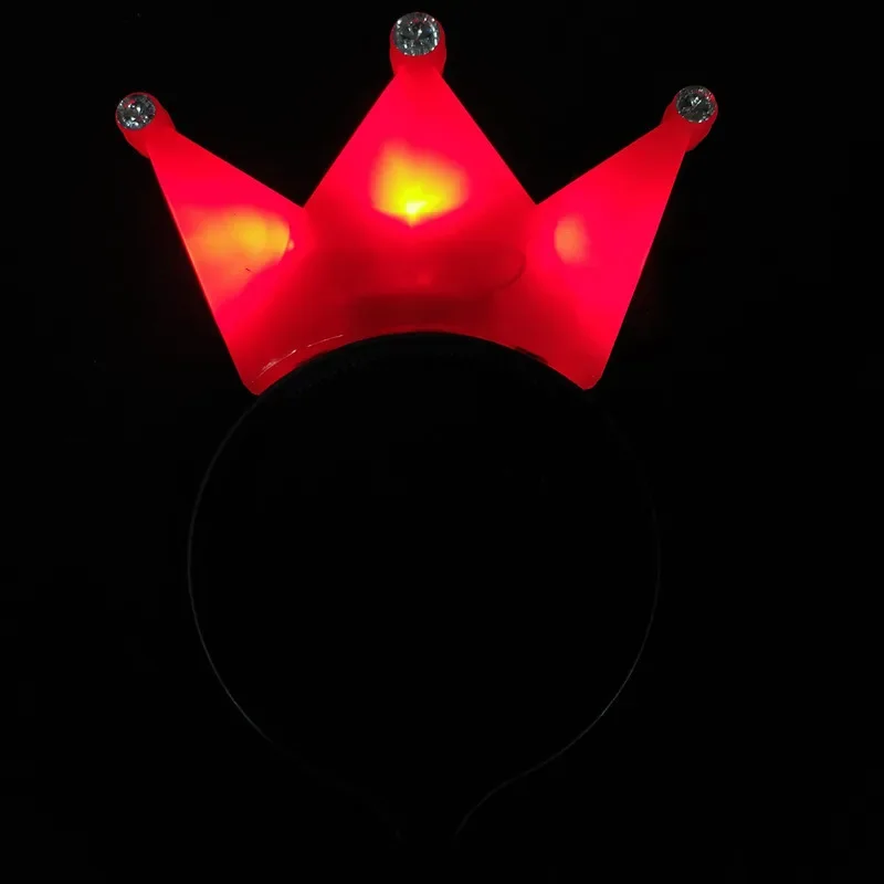 Glowing LED Colorful Crown Gifts Luminous Party Decoration Light Crown Kids Girls Favors Happy Fluorescent Birthday Party Decor