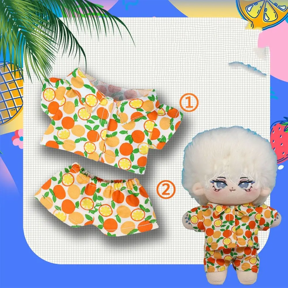 Mini Slaapkleding Pop Fruit Strand Pyjama Overall Kleding Speelgoed Accessoires 20cm Katoenen Poppenkleertjes Ondervacht Mini