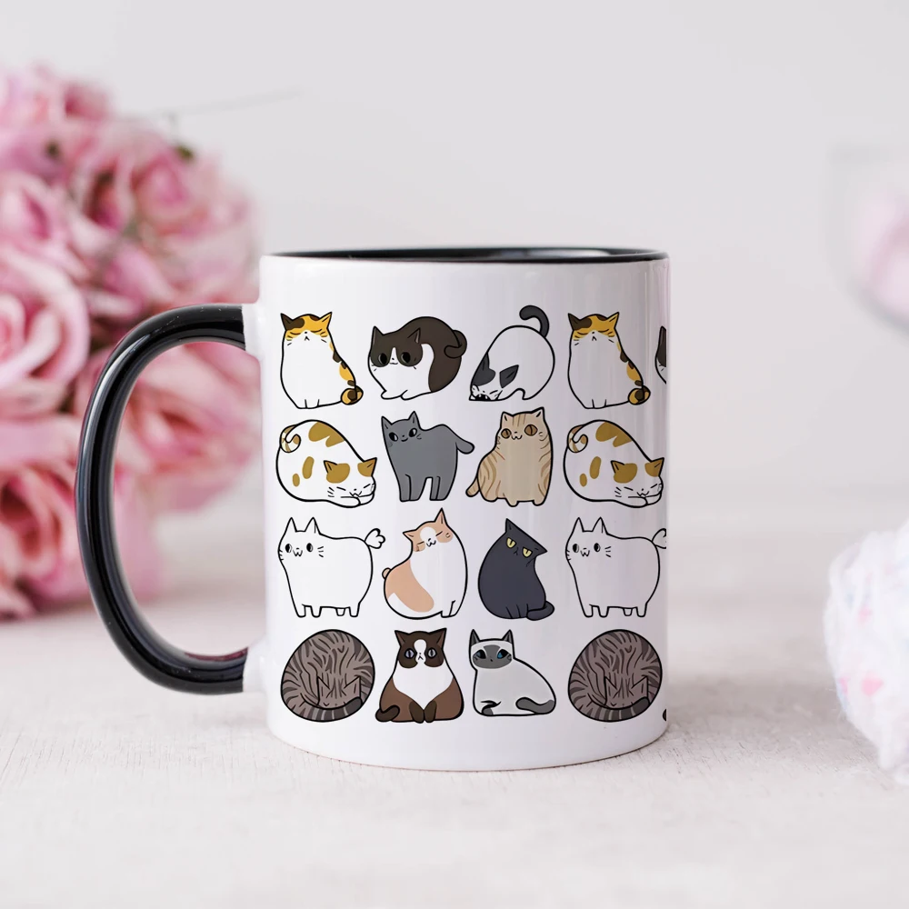 

i have many fat ball cats coffee mug i love ketty tea cup friends birthday gift Cat Cafe Themed Cup