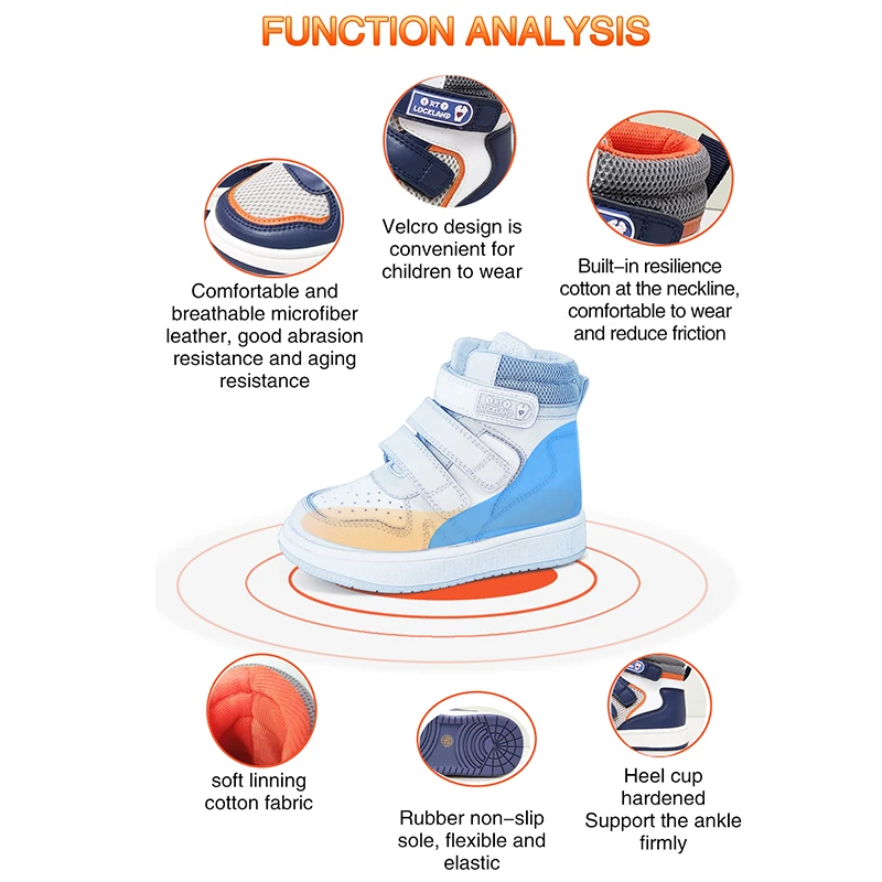 Toddlers Boys Medical Orthopedic Shoes For Kids Mesh Leather Children  Sneakers Clubfoot Flatfeet  Ankle Support Tennis Footwear