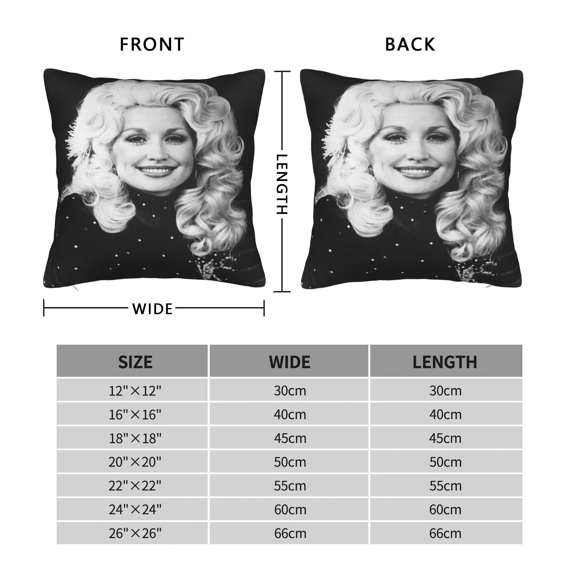 Pillow Case RIP Dolly Parton Comfy  Pillow Cover For Sofa Home Decor Kawaii Pillowcases