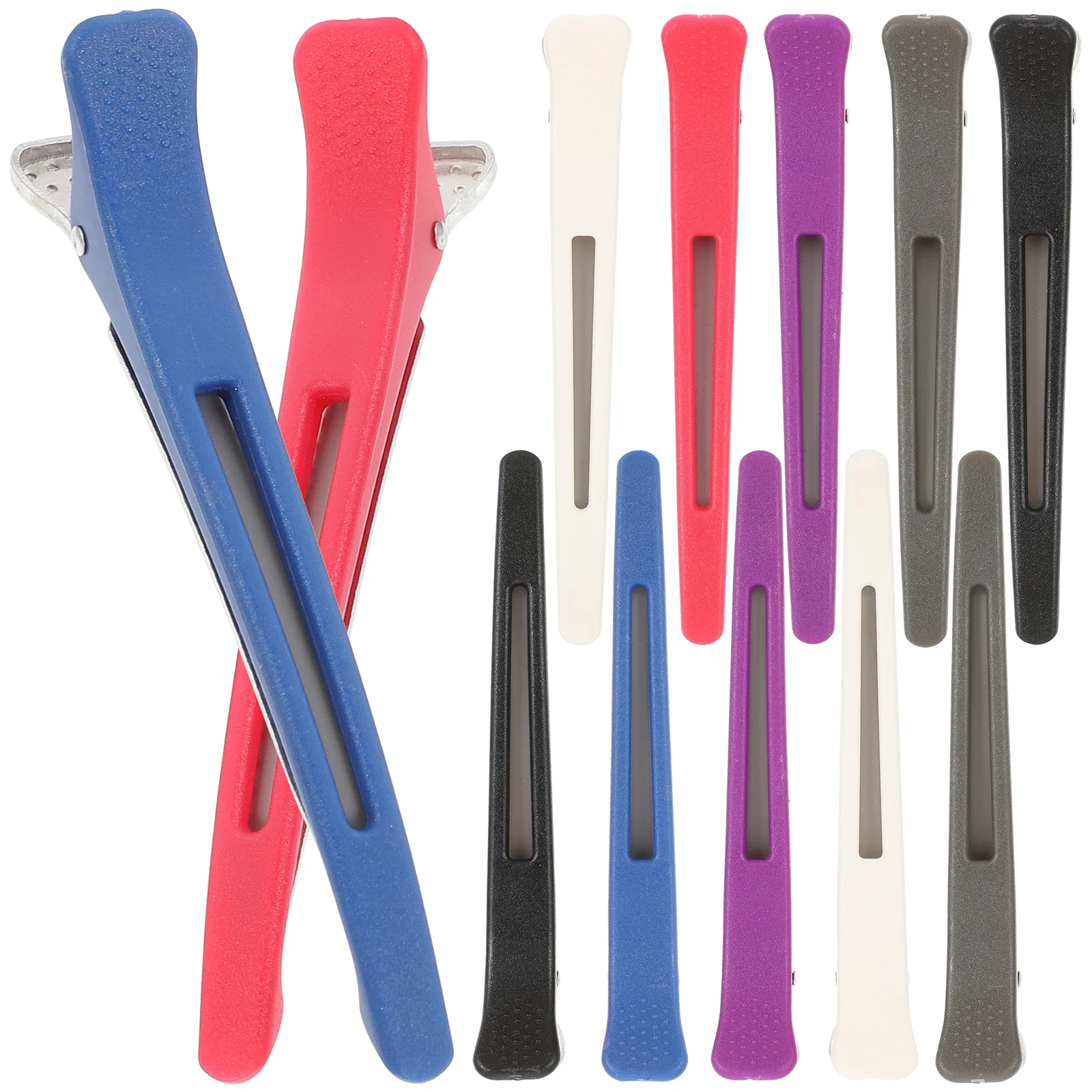 

12Pcs Hairdressing Clips Plastic Duckbill Salon Hair Styling Tools Women Hair Clips for Styling Perm Makeup Accessories