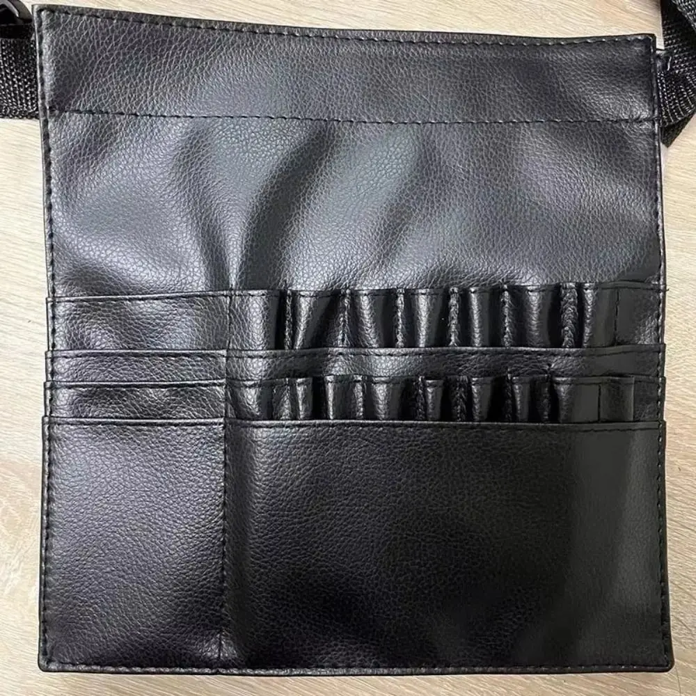 22-Pocket Makeup Brush Holder Lightweight Foldable Cosmetic Waist Bag Waterproof Durable Makeup Artist Tool Bags Travel