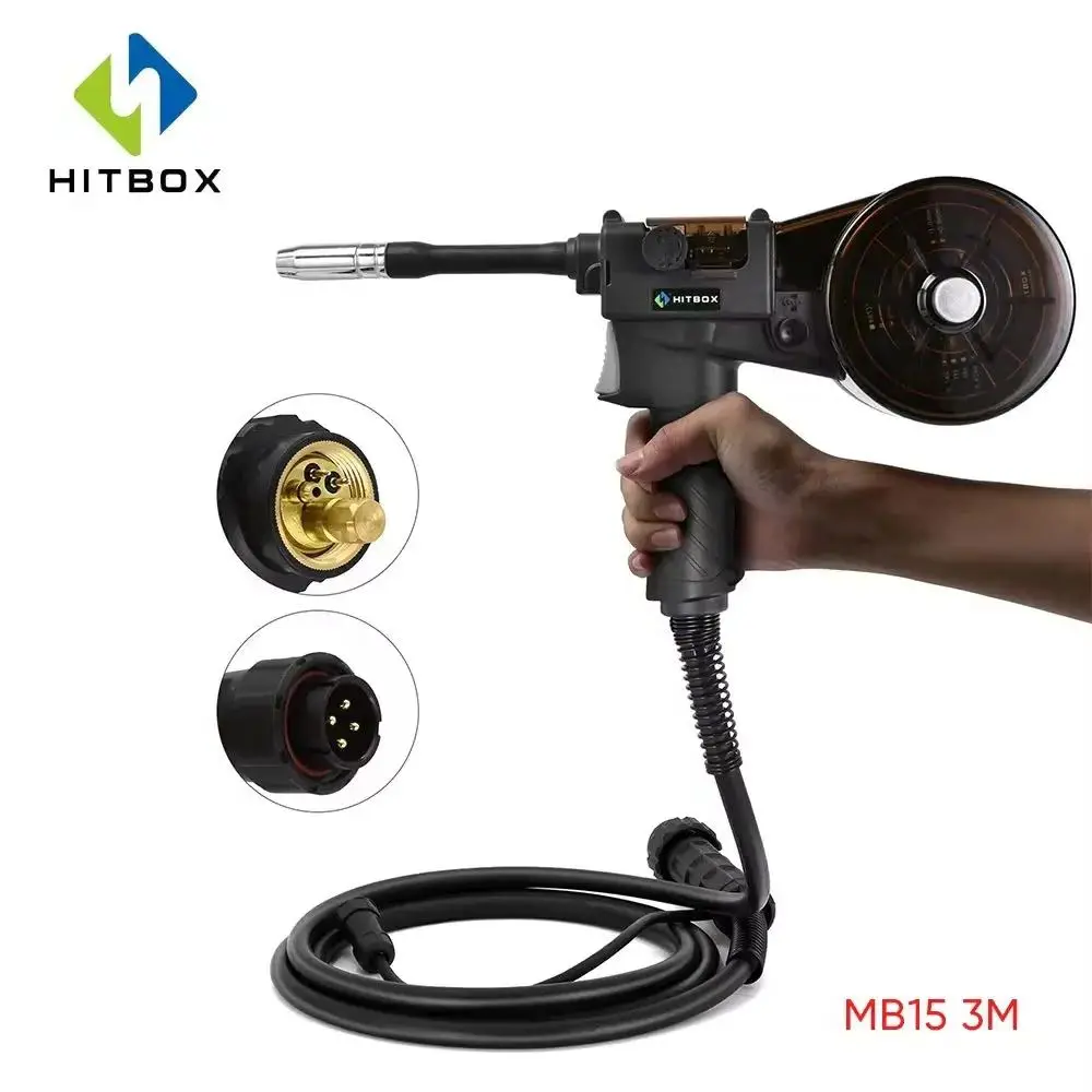 

Hitbox 3M MIG Сварочный пистолет 4-контактный разъем Европейский разъем Бытовые ручные инструменты для волочения проволоки Сварочные пистолеты