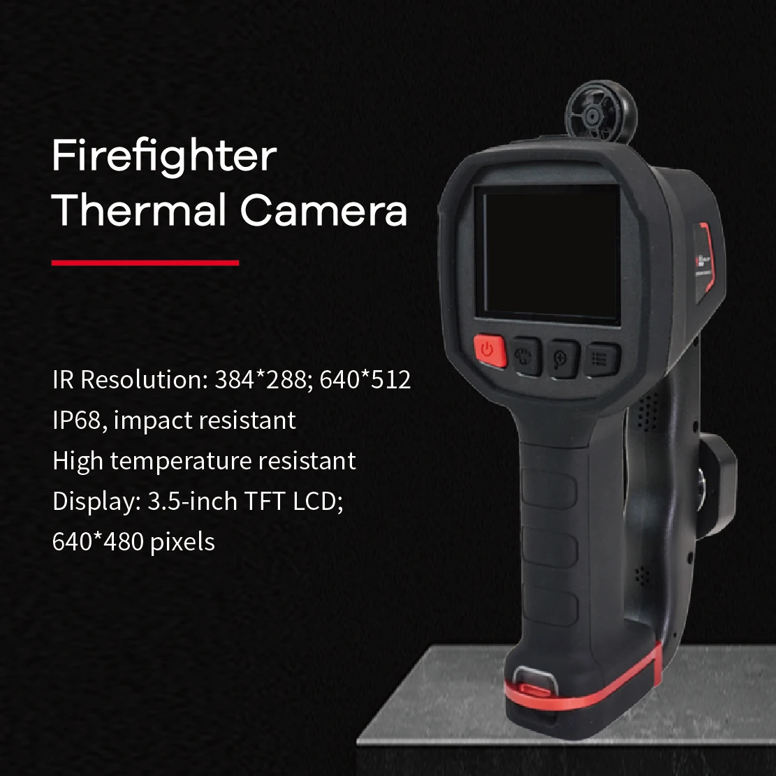 Serviço de incêndio TIC Bombeiro Imagem Térmica Cam era com G como Detector e Detector de Radiação Nuclear e Detector de Vazamento de Tensão