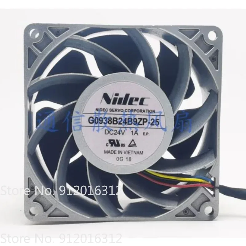 

Fan for NIDEC G0938B24B9ZP-25 DC24V 1A 9038 High Air Volume Violent Booster Fan 9CM 90 * 90 * 38MM