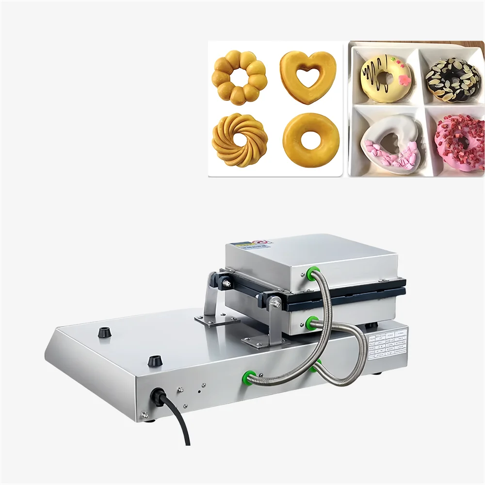 -Forq*-Commercial Custom Mold Donut Maker Snack Vending Machines Automatic for Small Business Electric Donut Machine^/