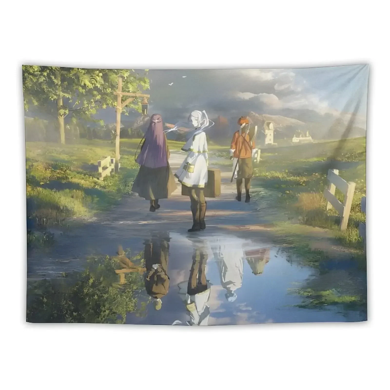 Sousou no Frieren Tapestry Decoration Bedroom Room Aesthetic Decor Room Ornaments Tapestry