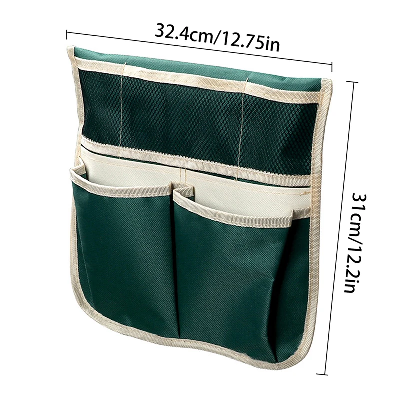 1/2pcs Folding Gardening Tools Chair Pouch Portable Multi Pocket Garden Benches Cloth Storage Bags Camping Stool Bag