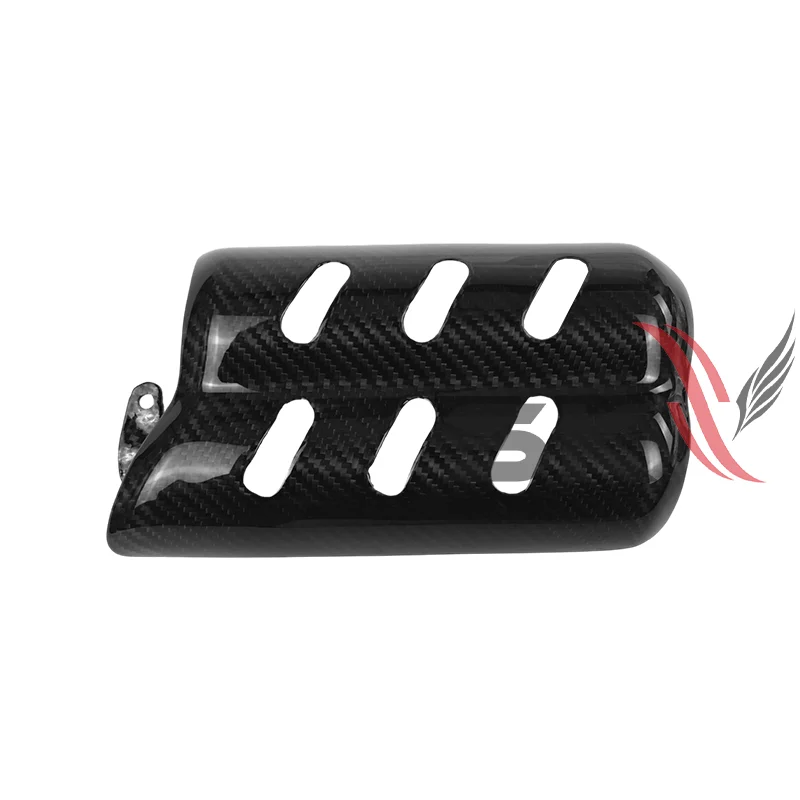 For Triumph Scrambler 1200 X XE XC 3K Pure Dry Carbon Fiber Exhaust Cover Protection Heat Kit Motorcycle Accessories