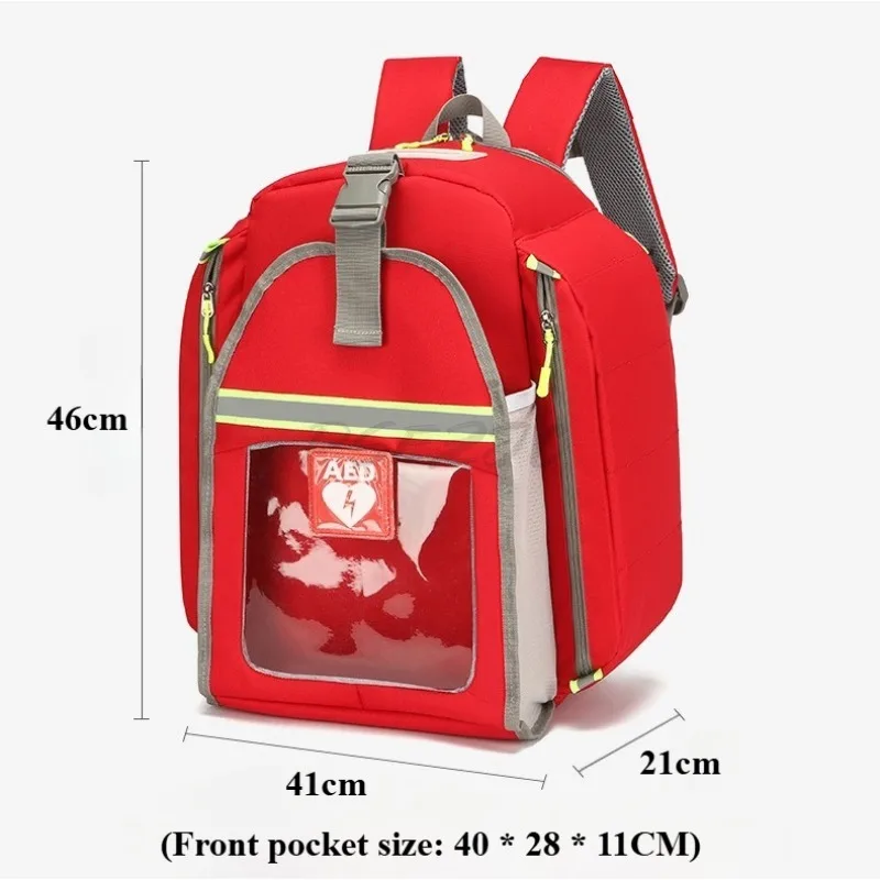 Waterproof Large Capacity AED Backpack for Emergency Visits AED Storage Bag AED Equipment Bag