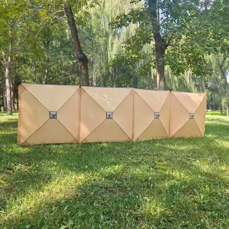 Manufacturer Wholesale Outdoor Windshield Portable Camping Picnic Viewing Window Array Curtain Barbecue Array Curtain Windshield