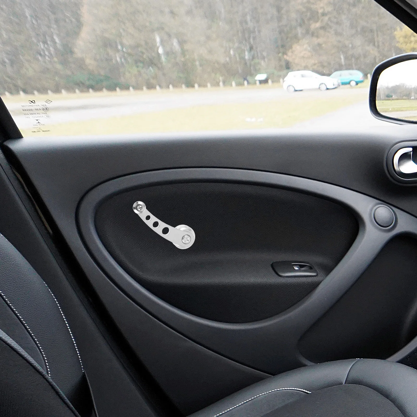 

2Pcs Universal Aluminum Alloy Car Window Crank Handle Replacement Manual Riser Auto Accessories Durable Lightweight Easy