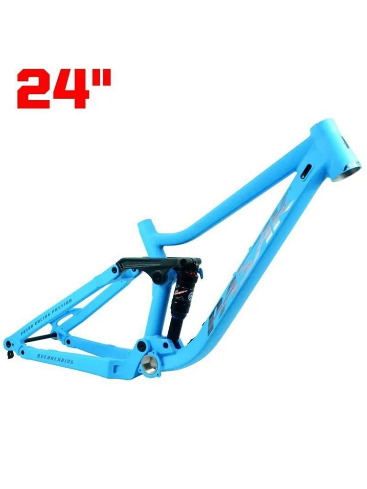 AliExpress Pasak Soft tail teenager mountain frame 24 inch 3.0 tire BOOST barrel axle frame 148MM downhill DH forest road AM