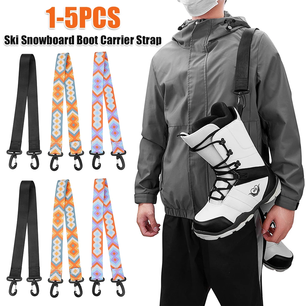 

73cm Handle Fastener Straps Thickened Nylon Ski Roller Handle Straps Portable Fixing Protect with Hook for Men Women Accessories