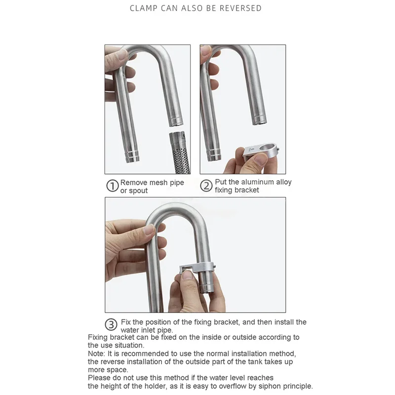 

Hot Selling-Stainless Steel Stainless Filtration Aquarium Accessories Fish Tanks Shrimp Fishbowl Supplies,Stainless St