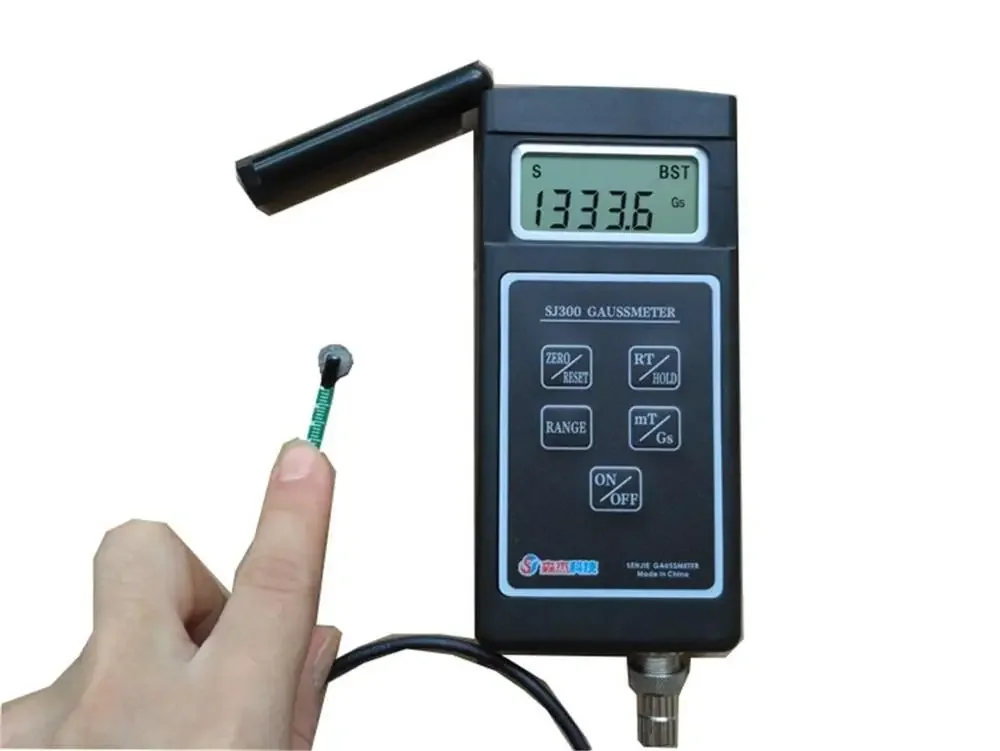 Professional Gauss Meter Gaussmeter Digital Telemeters with handheld static magnetic field tesla tester measurement