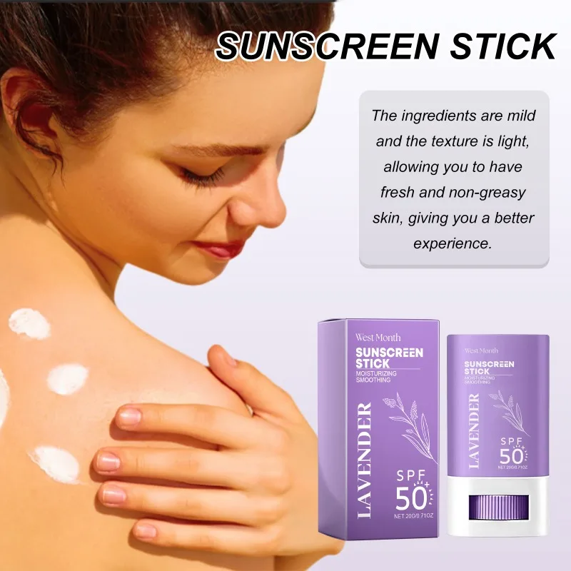 Lavender UV Protective Cream Outdoor Isolation Exposure Refreshing Non-Sticky Skin Waterproof and Sweatproof Protective Cream