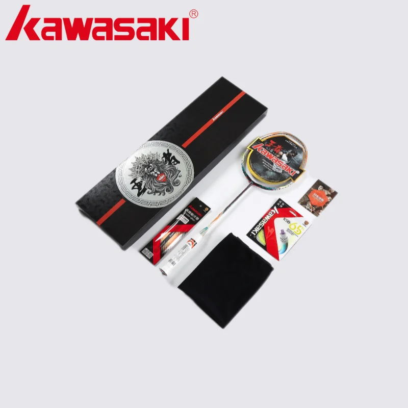Kawasaki Badminton Racket Attack Type Racket T Head Fullerene Carbon Fiber Racquet For professional Players King K8 Ⅱ