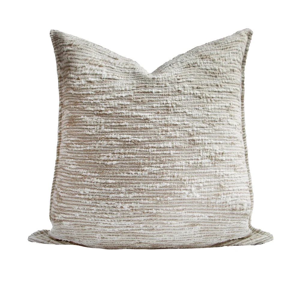 RUIYI Italian Minimalist 3D Textured Blended Cushion Cover 45x45cm Square Skin-Friendly Breathable Throw Pillow Case For Sofa