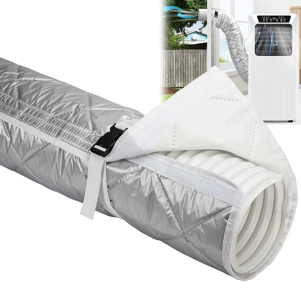 Air Conditioner Hose Cover for Portable Units with Heat Insulation and Dustproof Features Designed to Fit 5 9 Inch for exhaust