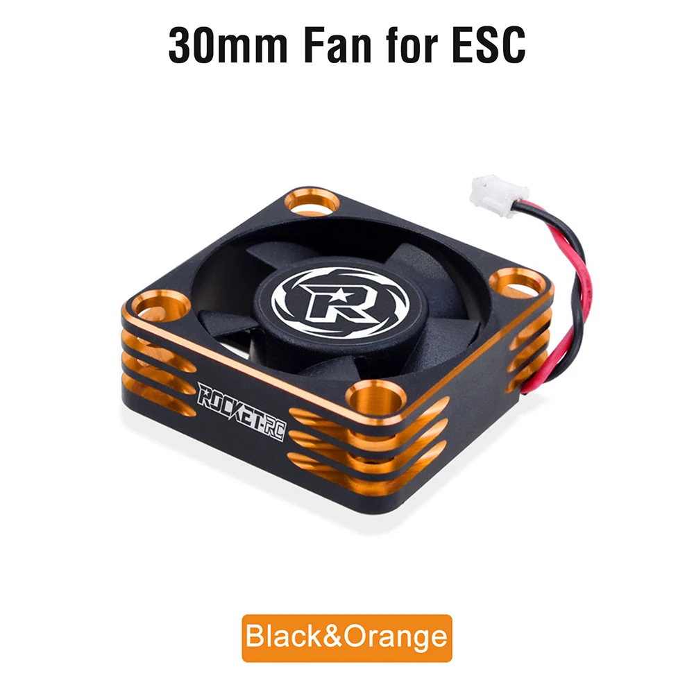 Rocket Cooling Fan 30x30mm 28000RPM/5-8V ESC Heat Dissipation ZH1.5*2P Connector for 1/8 1/10 RC Car TS160 TS160V2 TURBO ESC